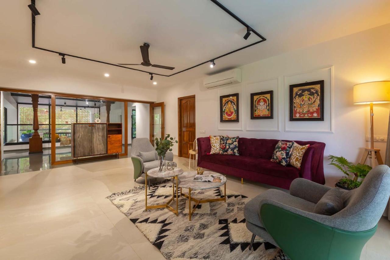 Villa Sereno By Stayvista - An Elegant And Entertaining Retreat Featuring A Swimming Pool, Outdoor Jacuzzi, Modern Interiors, And A Snooker Table Alībāg Extérieur photo